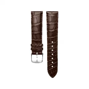 浪琴/Longines 哑光棕色 20.00 MM 鳄鱼皮 表带 L682152099
