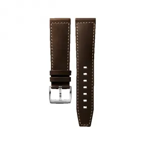 浪琴/Longines 半哑光棕色 22.00 MM 小牛皮 表带 L682159918