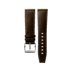 浪琴/Longines 半哑光深棕色 22.00 MM 小牛皮 表带 L682159934