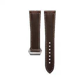 浪琴/Longines 哑光棕色 22.00 MM 小牛皮 表带 L682165923