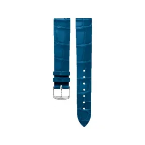 浪琴/Longines 半哑光蓝色 16.00 MM 鳄鱼皮 表带 L682167148