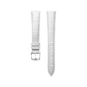 浪琴/Longines 半哑光白色 15.00 MM 鳄鱼皮 表带 L682167642