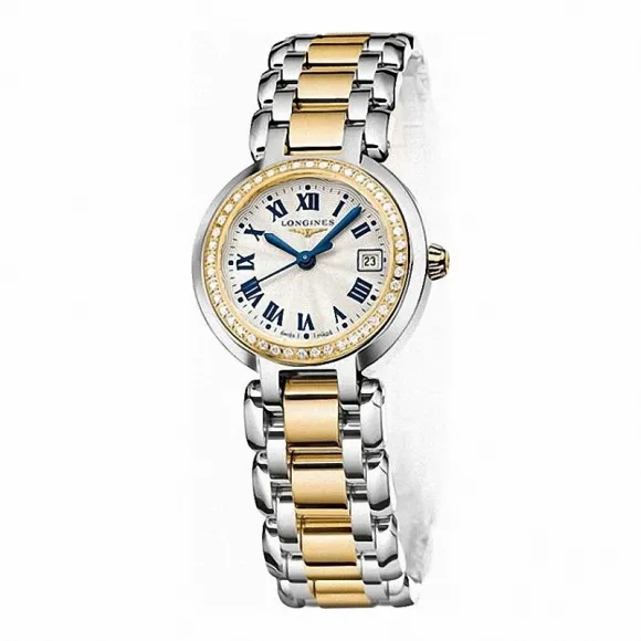 浪琴/Longines 心月系列 石英 18K金 精钢 女表 L8.110.5.95.6