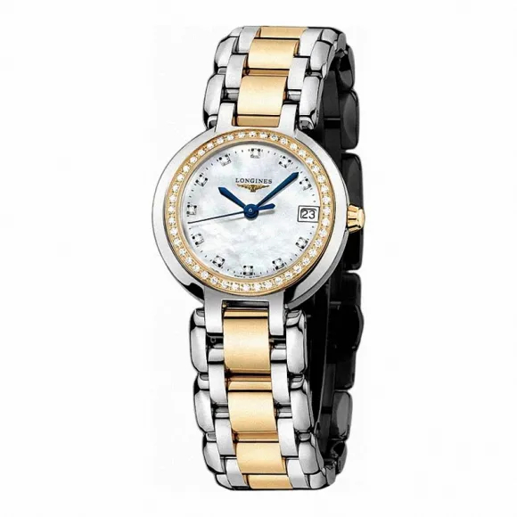 浪琴/Longines 心月系列 石英 18K金 精钢 女表 L8.110.5.97.6
