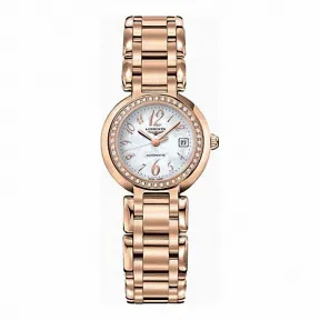 浪琴/Longines 心月系列 自动机械 精钢镶钻 女表 L8.111.9.83.6