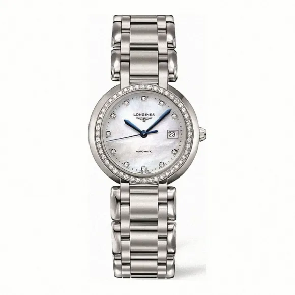 浪琴/Longines 心月系列 自动机械 精钢 镶钻 女表 L8.113.0.87.6