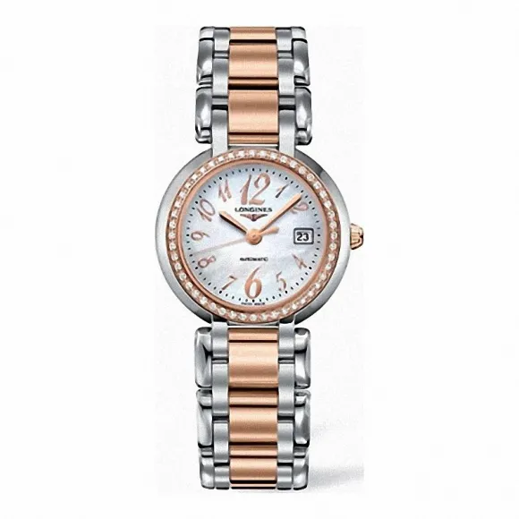 浪琴/Longines 心月系列 自动机械 18K金 精钢 女表 L8.113.5.88.6