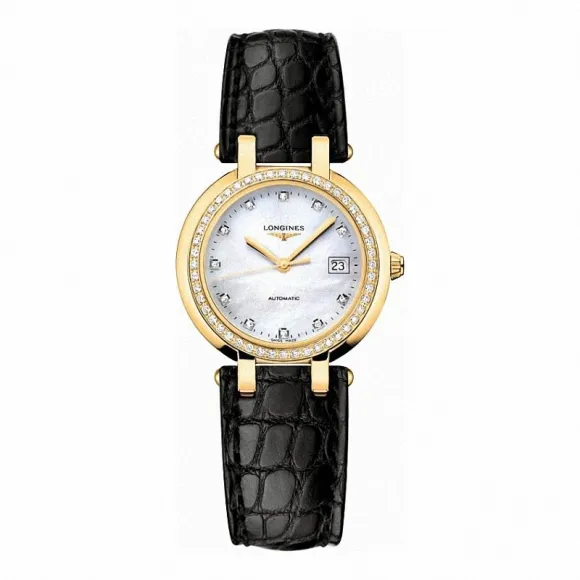 浪琴/Longines 心月系列 自动机械 18K金 镶钻 女表 L8.113.7.87.2