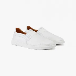 MCM 女士Cubic Logo皮革休闲鞋 MESCSCK07WT035