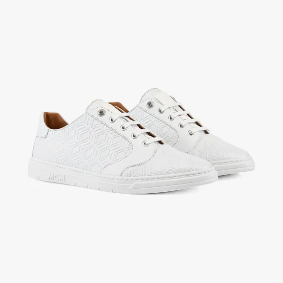 MCM 男士Semblas Cubic Logo低帮运动鞋 MEXCSCK14WT040