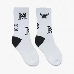 MCM 经典印花绵袜 MEZASBM03WT0ML