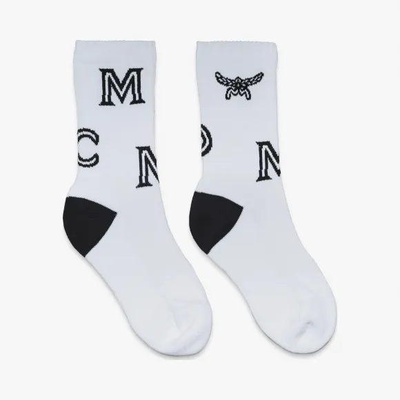 MCM 经典印花绵袜 MEZASBM03WT0ML