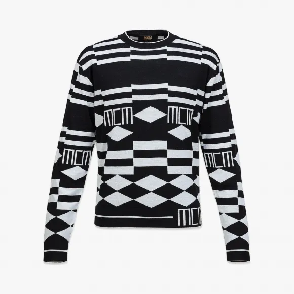MCM 男士Geo涂鸦羊毛衫 MHEBSMM01B200S