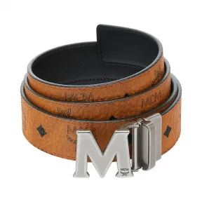 MCM Claus Visetos M 字双面皮带 MXB9SVI15CO001