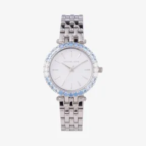 迈克高仕/Michael Kors 女士 银色 Darci 钻饰链式腕表