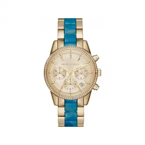 迈克高仕/Michael Kors Ritz 金色腕表  MK6328910