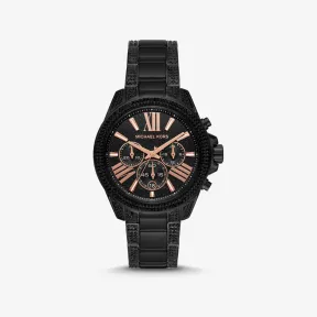 迈克高仕/Michael Kors Wren Pav 黑色手表 MK6708-0001