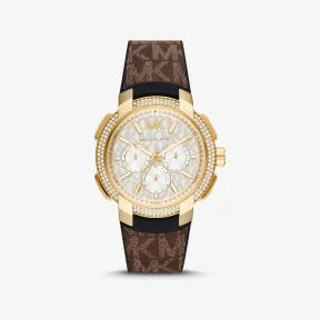 迈克高仕/Michael Kors 大号 Pav 金色和徽标运动手表 MK6948-0200
