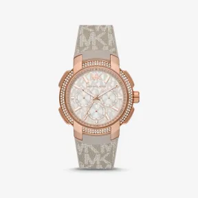 迈克高仕/Michael Kors 大号 Pav 玫瑰金色和徽标运动手表 MK6949-0210