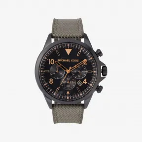 迈克高仕/Michael Kors 男士 黑色 Gage 尼龙腕表