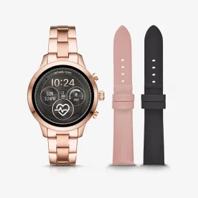 迈克高仕/Michael Kors Runway 玫瑰金精钢智能腕表礼盒 MKT5054622