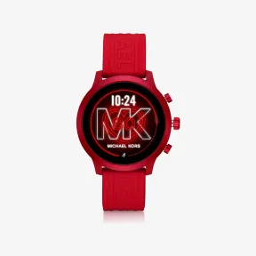 迈克高仕/Michael Kors 女士 黑色/红色 MKGO 硅胶智能腕表