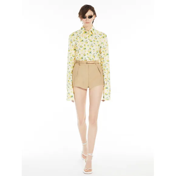 麦丝玛拉/Max Mara [Kanditi] 粘胶棉短裤 2141024206004