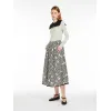 麦丝玛拉/Max Mara [Ossido] 棉质府绸印花半身裙 5101014206003