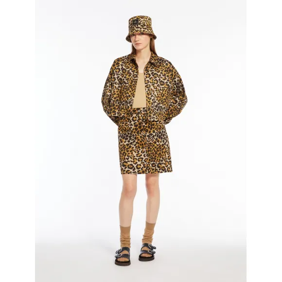 麦丝玛拉/Max Mara [Nadir] 棉质斜纹布印花半身裙 5101074206001