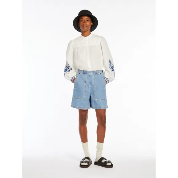 麦丝玛拉/Max Mara [Karnia] 纯亚麻帆布衬衫 5111084206028