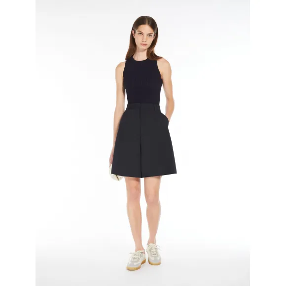 麦丝玛拉/Max Mara [Olympo] 粘胶罗纹针织上衣 5366024106003