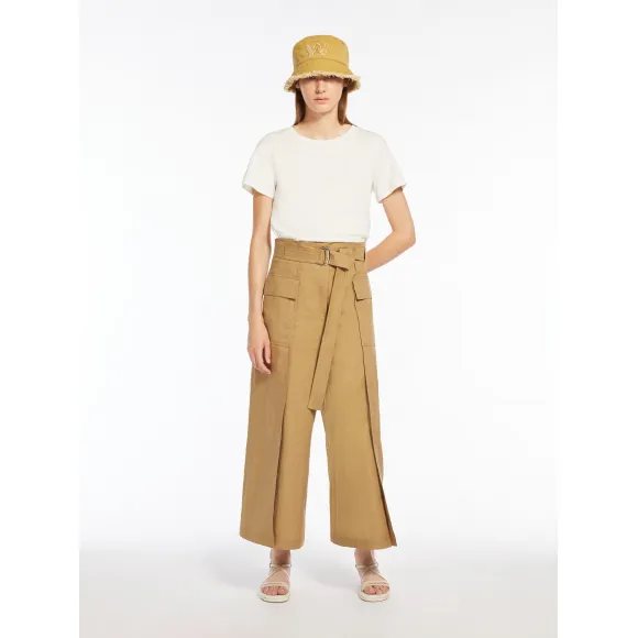 麦丝玛拉/Max Mara [Murti F] 有机棉平纹针织 T 恤 5971044206001