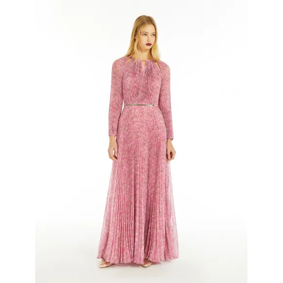 麦丝玛拉/Max Mara [Mollette] 真丝印花百褶连衣裙 6226114306001