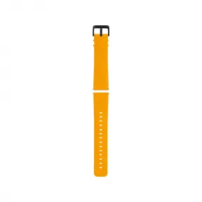 万宝龙/Montblanc MB129096-饰以品牌标识的黄色橡胶表带