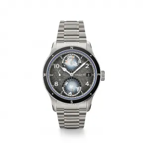 万宝龙/Montblanc MB130982-全新万宝龙1858系列南北半球世界时无氧腕表 海拔八千米特别款