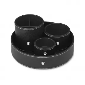 万宝龙/Montblanc MB133162-万宝龙书写配件小号圆形托盘 经典黑