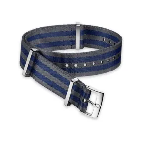 欧米茄/Omega 灰蓝相间条纹尼龙表带 - 031CWZ007884