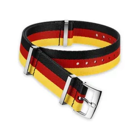 欧米茄/Omega 黑红黄相间条纹尼龙表带 - 031CWZ010652