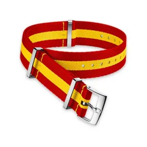 欧米茄/Omega 红黄相间3道条纹尼龙表带 - 031CWZ013390