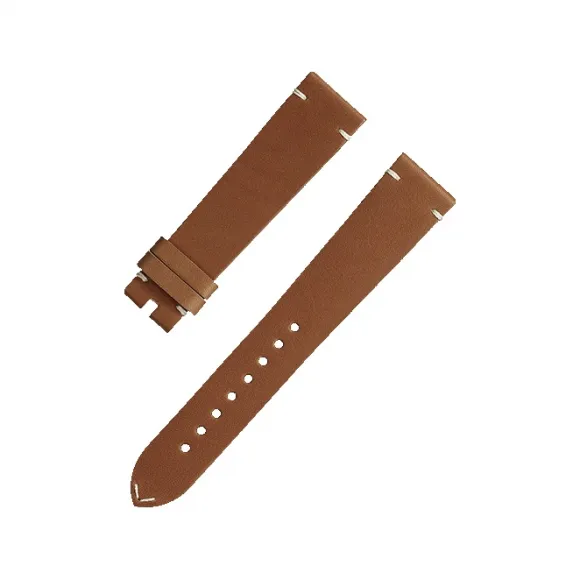 欧米茄/Omega Watch Straps 金啡色皮表带连针扣