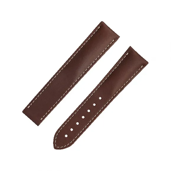 欧米茄/Omega Watch Straps 啡色皮表带连摺叠扣