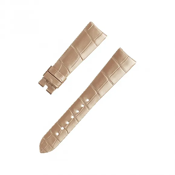 欧米茄/Omega 亮面米色鳄鱼皮表带，搭配针扣 腕表表带 032CUZ013034|025STZ008327