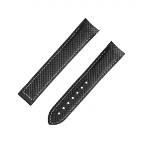 欧米茄/Omega 黑色橡胶表带，搭配折叠表扣，适用于海马系列海洋宇宙600米腕表 两件式表带 032CVZ009738