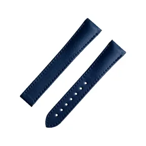 欧米茄/Omega 蓝色素革表带，搭配折叠表扣 腕表表带 032Z017134|025STZ007387