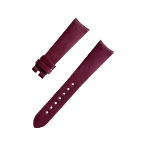 欧米茄/Omega 勃艮第红色素革表带，搭配针扣 腕表表带 032Z017136|025STZ008327