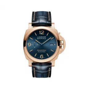 沛纳海/Panerai Luminor系列 44MM 沛纳海磨砂磨砂红金材质 自动机械机芯 男表 PAM01114