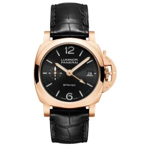 沛纳海/Panerai Luminor庐米诺Quaranta BiTempo Goldtech™ 40MM  自动机械机芯 男表 PAM01641