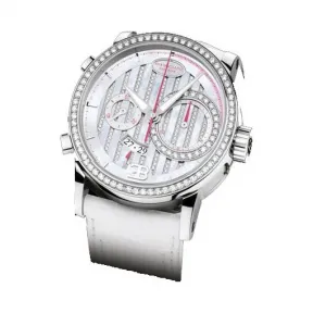 帕玛强尼/Parmigiani CHRONOGRAPH FLY-BACK系列 18k白金 43MM 自动机械 女表 PF603160