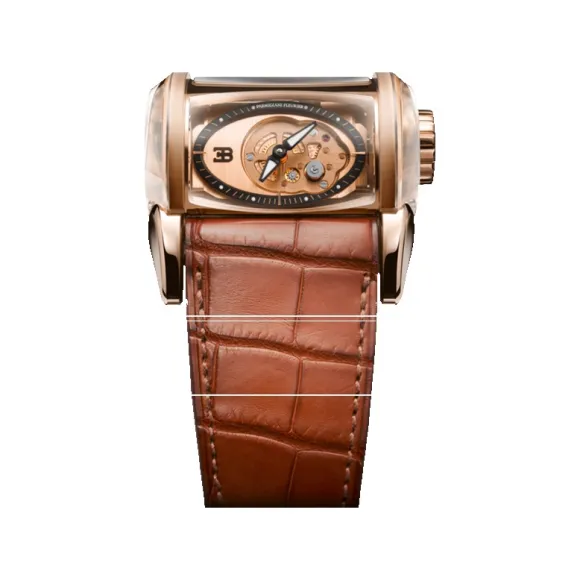 帕玛强尼/Parmigiani Bugatti系列 男表 18ct玫瑰金 手动机械机芯 PFH365-1002700-HA4042