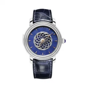 帕玛强尼/Parmigiani 高级复杂腕表系列 男表 18K白金 3层圆形表壳 手动机械机芯 PFH481-1200600